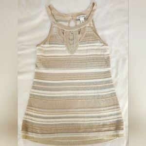 WHBM gold-tan tank